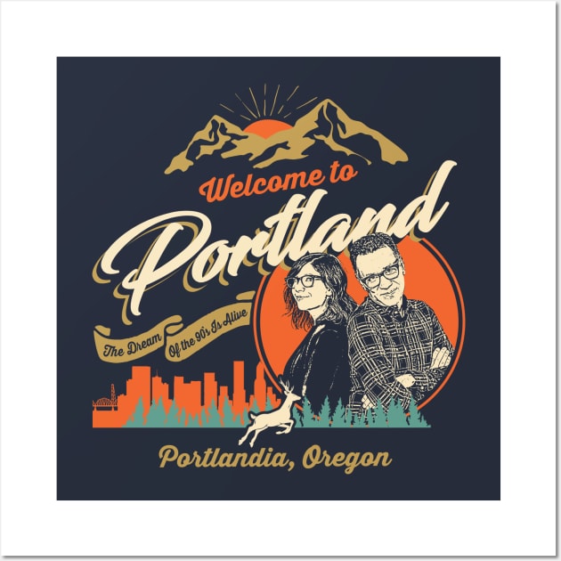 Welcome to Portlandia Wall Art by Alema Art